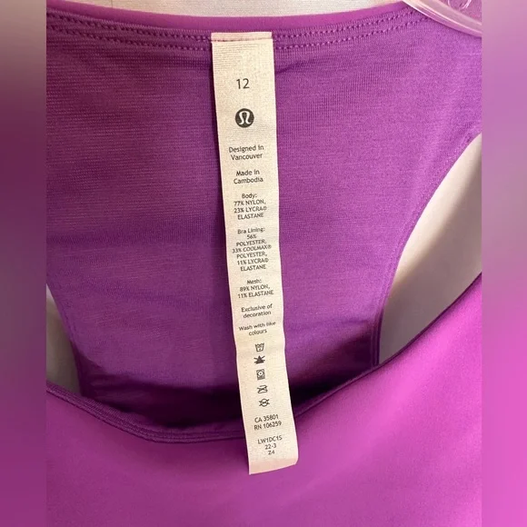 Lululemon Invigorate Training Tank Top - Moonlit Magenta - Size 12 - Picture 2 of 6